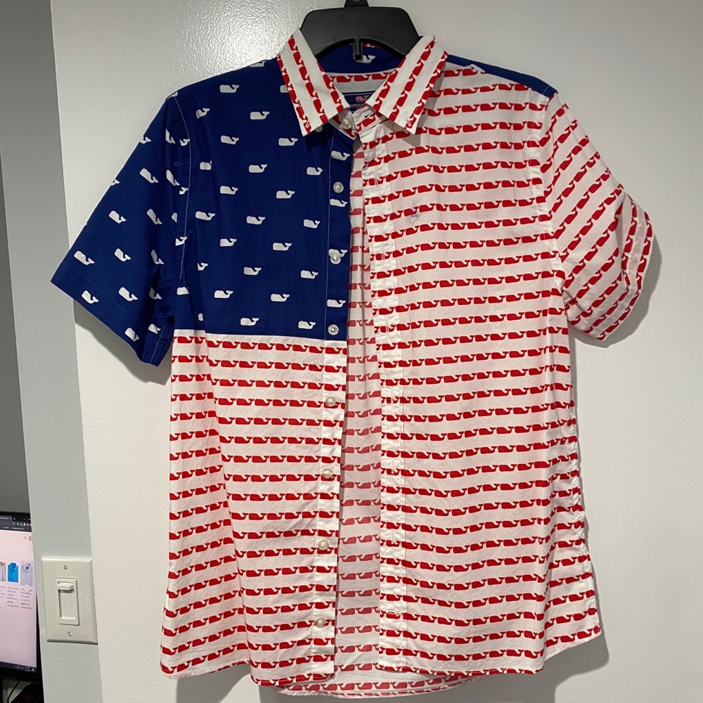 Vineyard vines short sleeve America button down